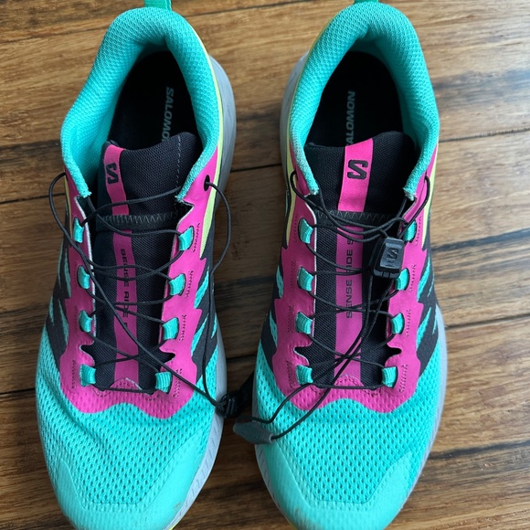 Salomon Sense Ride 5 Ortholite Impressions Trail Running Shoes Women's Size 11 - Picture 6 of 7